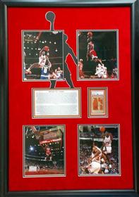 Michael Jordan Photo Collage with Signed Card 197//280